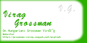 virag grossman business card